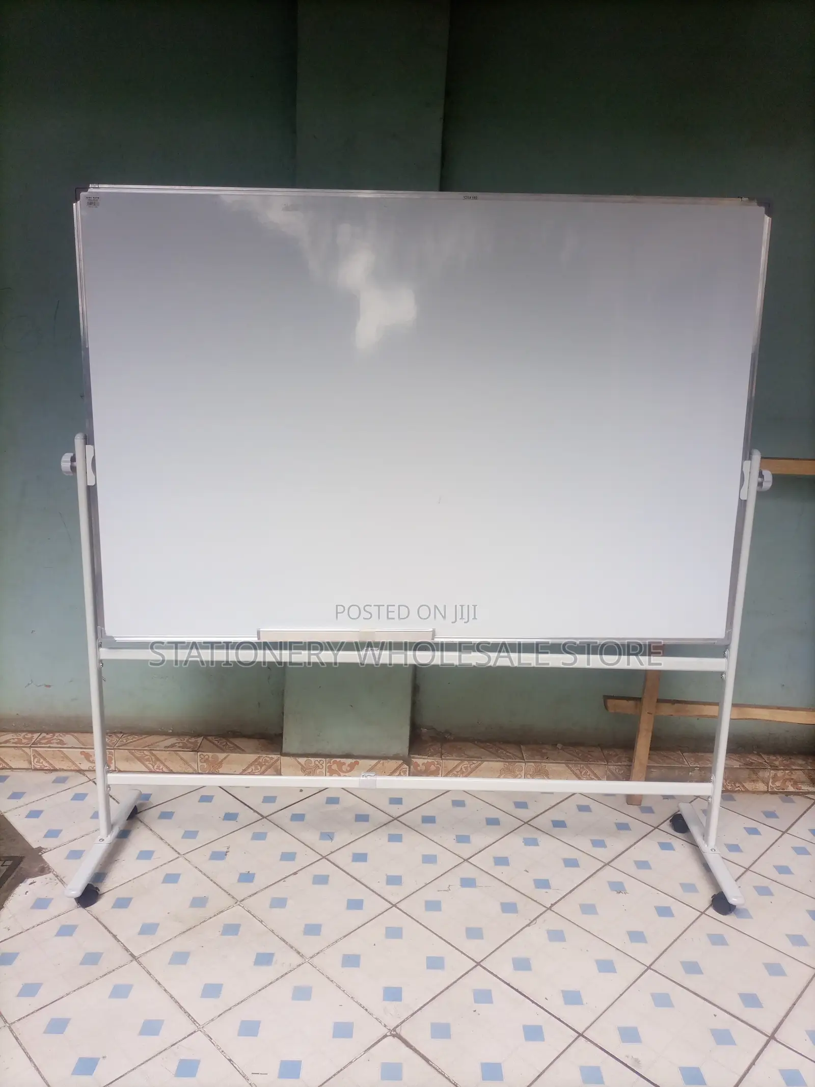 White Board With Wheeled Stand 5ft X 4ft -Double Sided