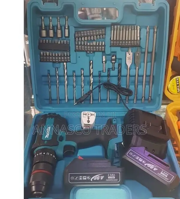 Makita Accessories 36V Cordless 2 Battery Electric Hammer Dr