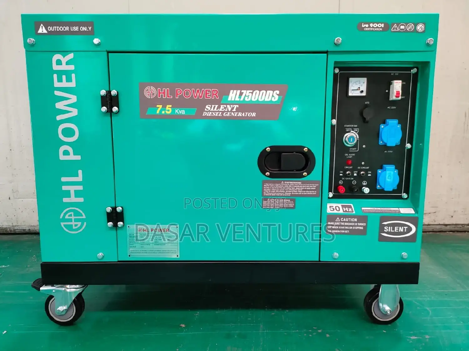 Power Generator 7.5kva Hl Power