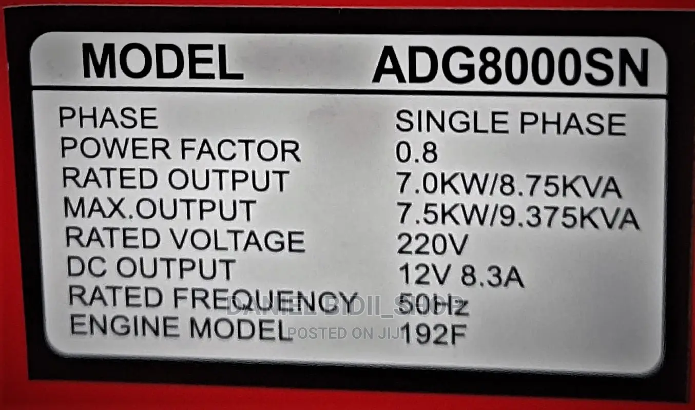 Aico 8.75kva Diesel Generator WITHOUT ATS SINGLEPHASE