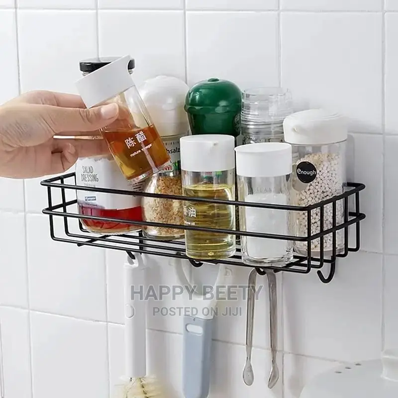 Metallic Punch Free Bathroom Organizer