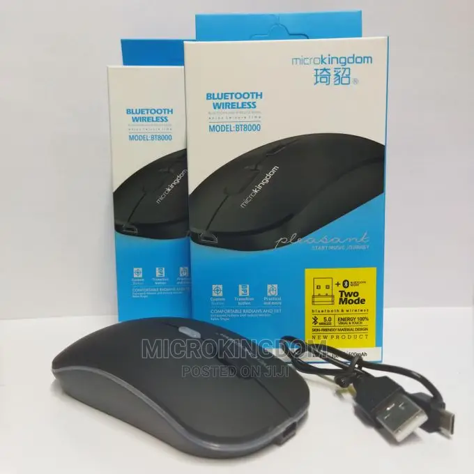 Bt 8000 Bluetooth Rechargeable Dual Mouse