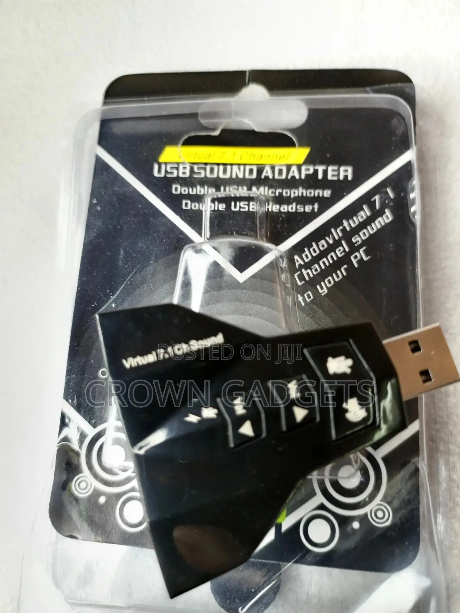 USB 2.0 Audio Adapter Dual Microphone and Headset