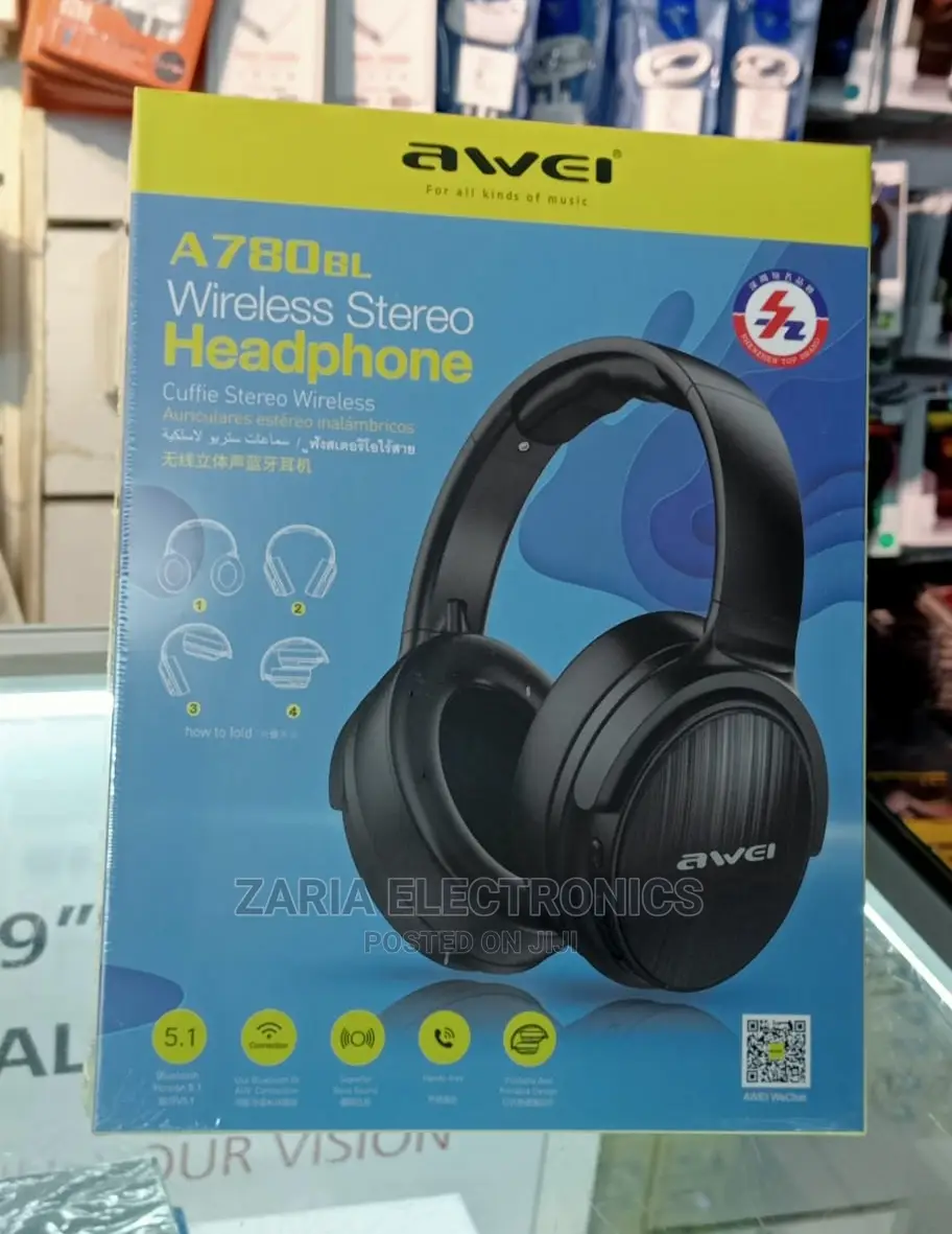 Awei Wireless Headphones A780bl, Black