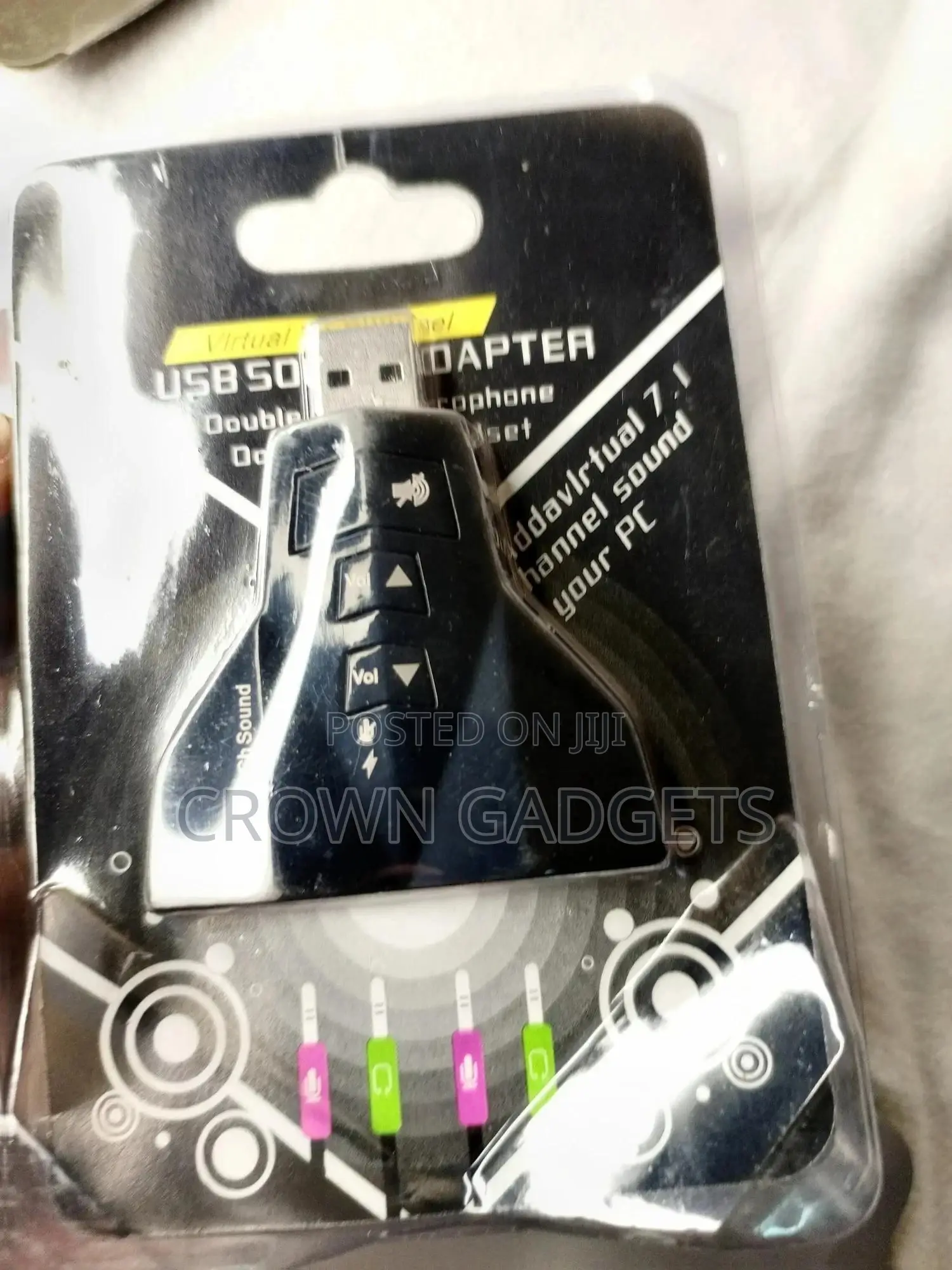 2.0 Audio Adapter Double Sound Card 2 in 1 3D