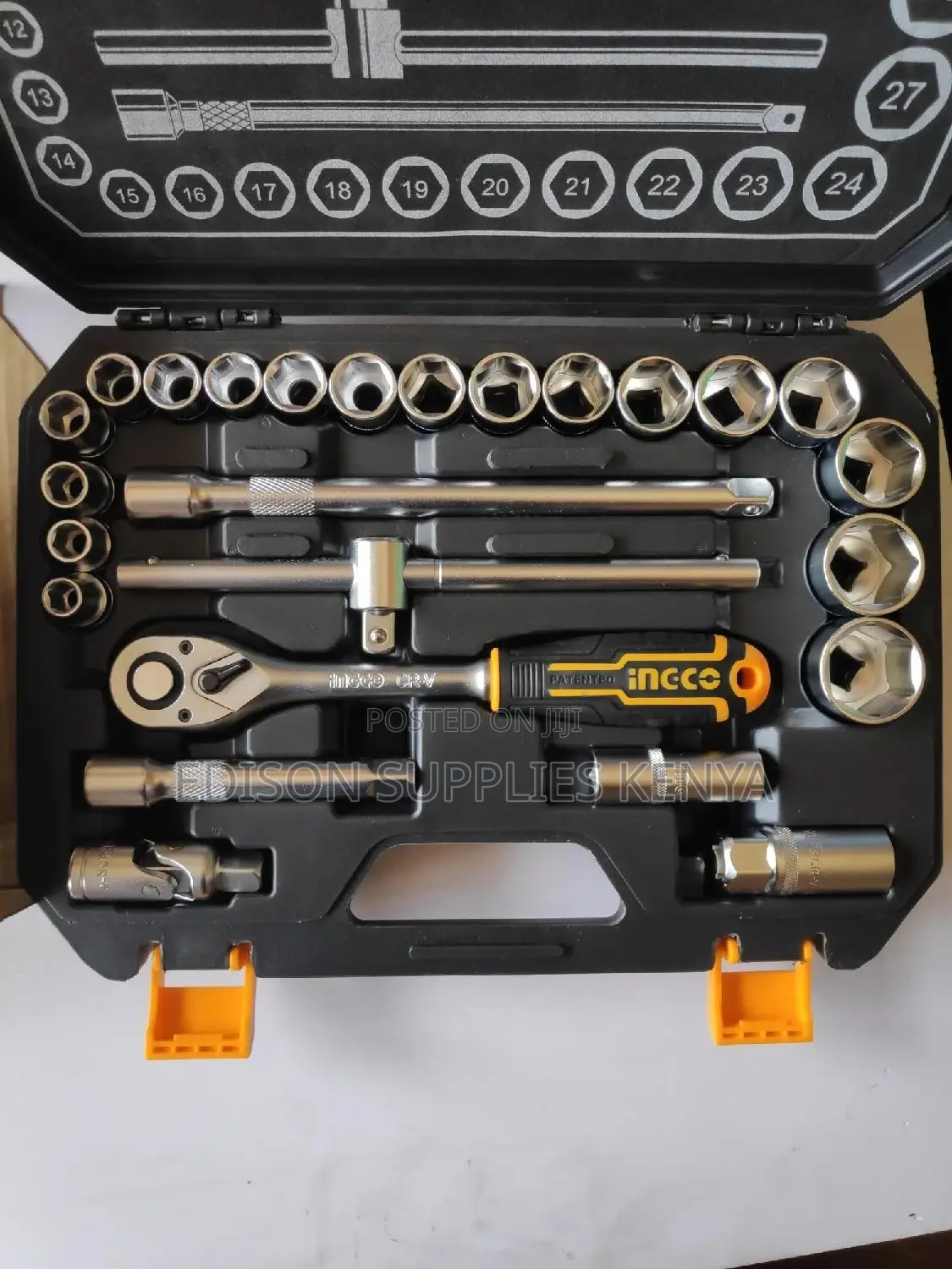 Ingco Sockets Set 25pcs 1/2 Inch Drive Ratchet Wrench