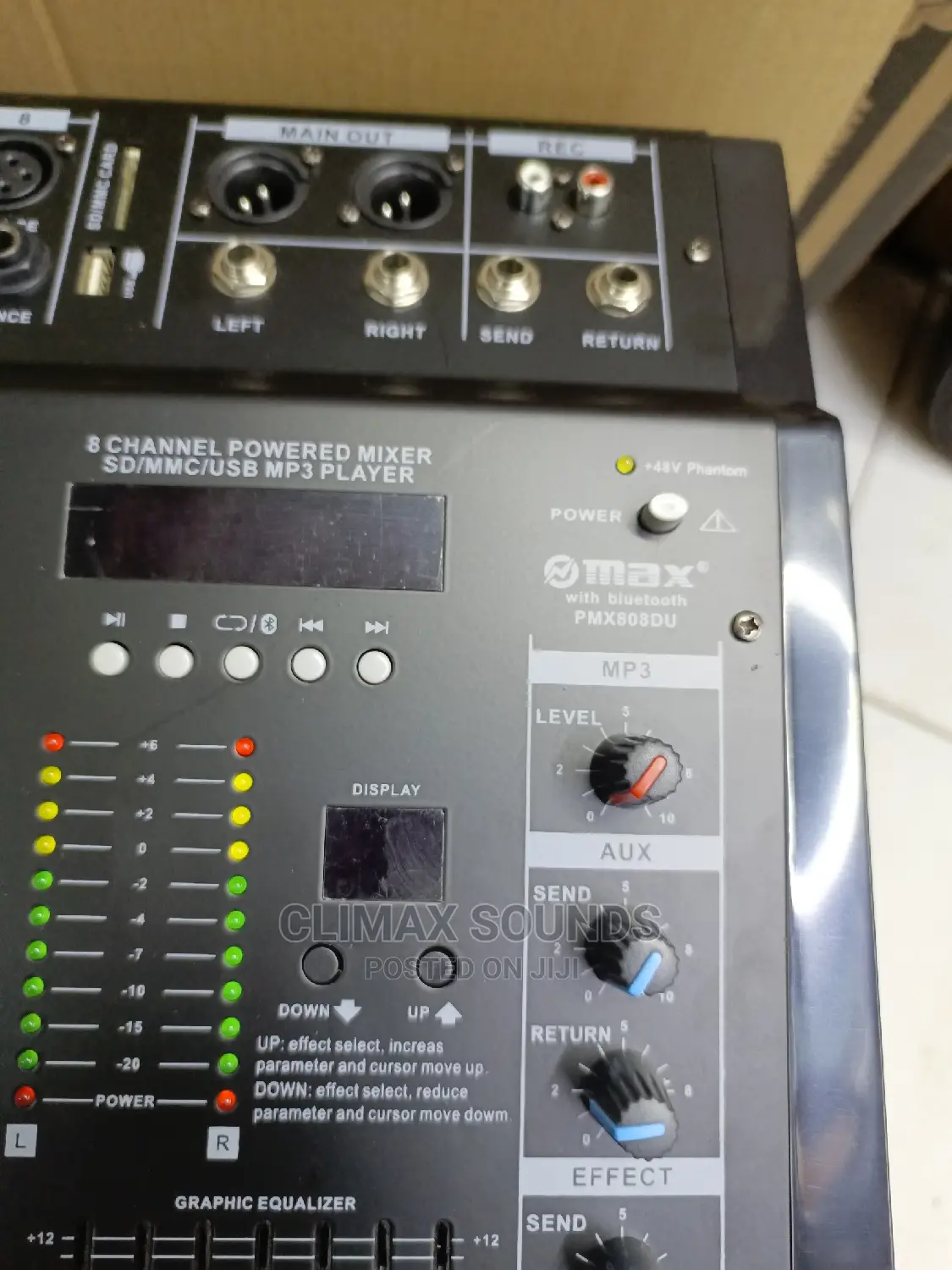 Powered Mixer 8 Channels Maxs