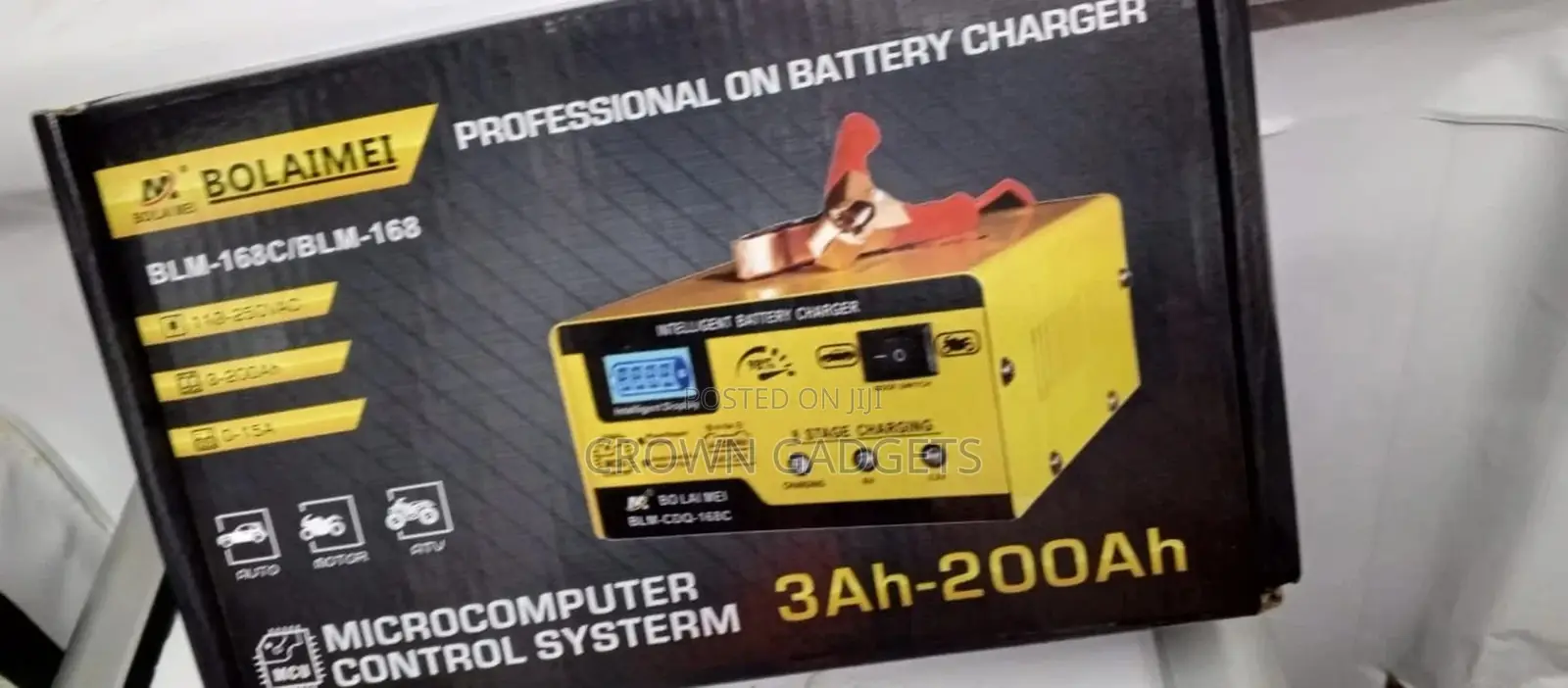 Bolaimei 12v\24v Automatic Intelligent Car Battery Charger