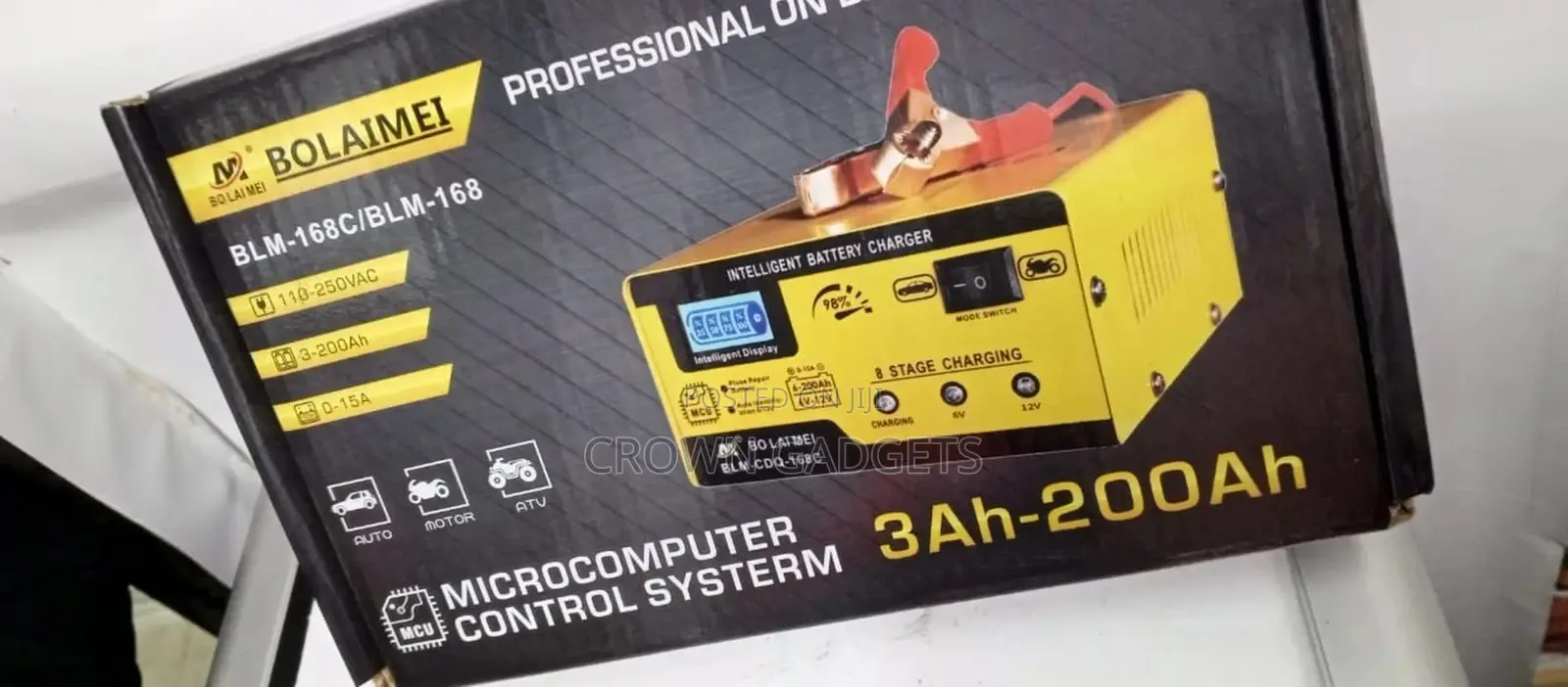 Bolaimei 12v\24v Automatic Intelligent Car Battery Charger