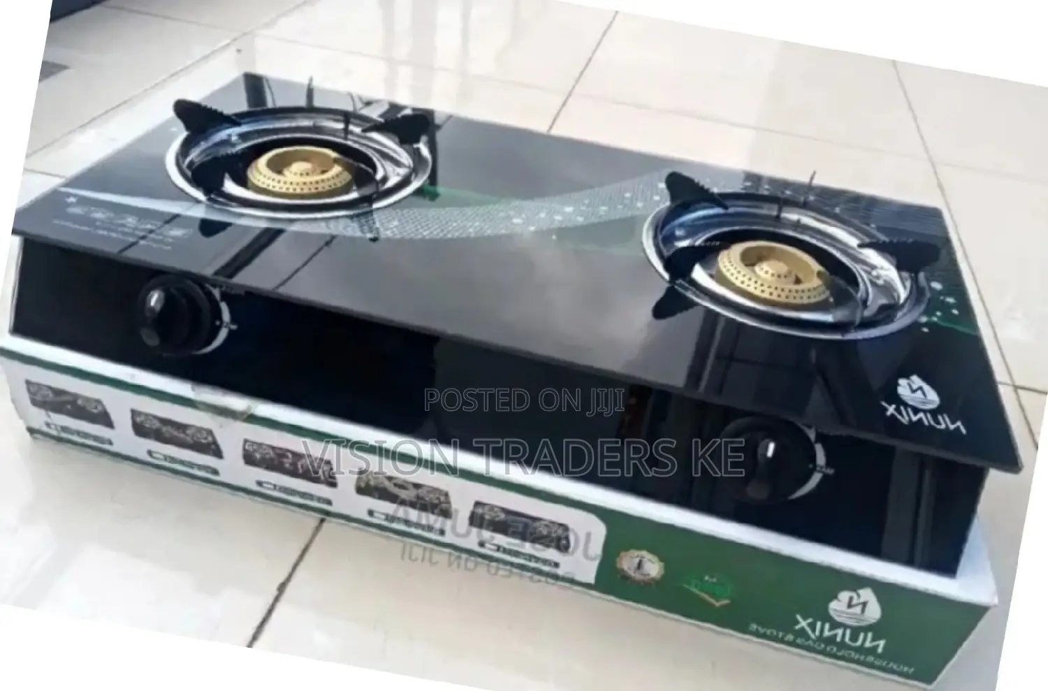 New Glass Table Top Nunix 2 Burner Cooker