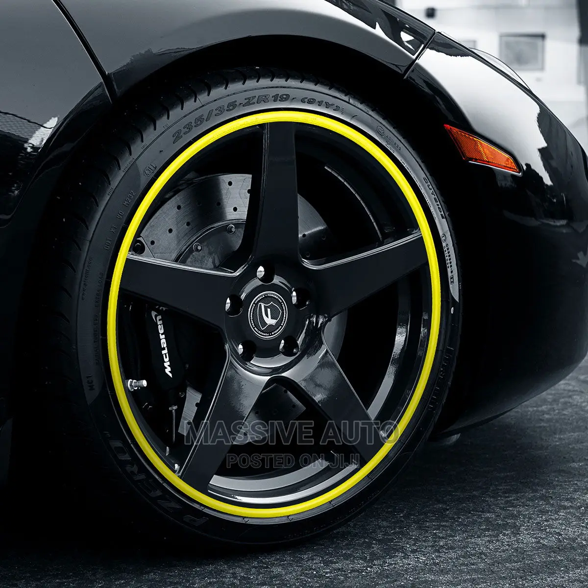 Y Yellow Car Rim Guard Protector