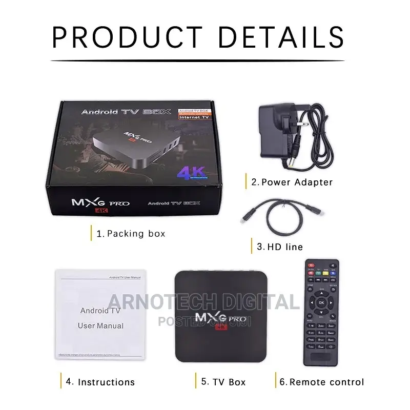 Multimedia Android Tv Box 4gb + 64gb