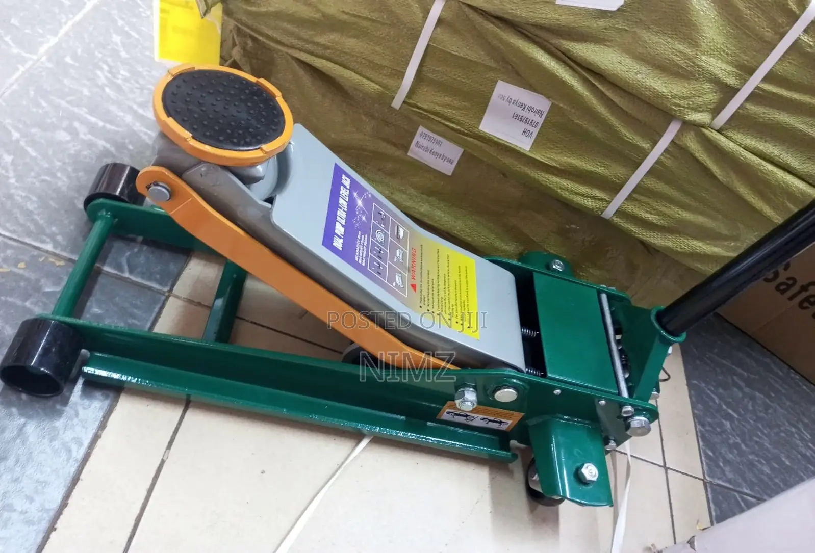 4 Ton Heavy Duty Rapid Lift Trolley Jack With Twin Hydraulic