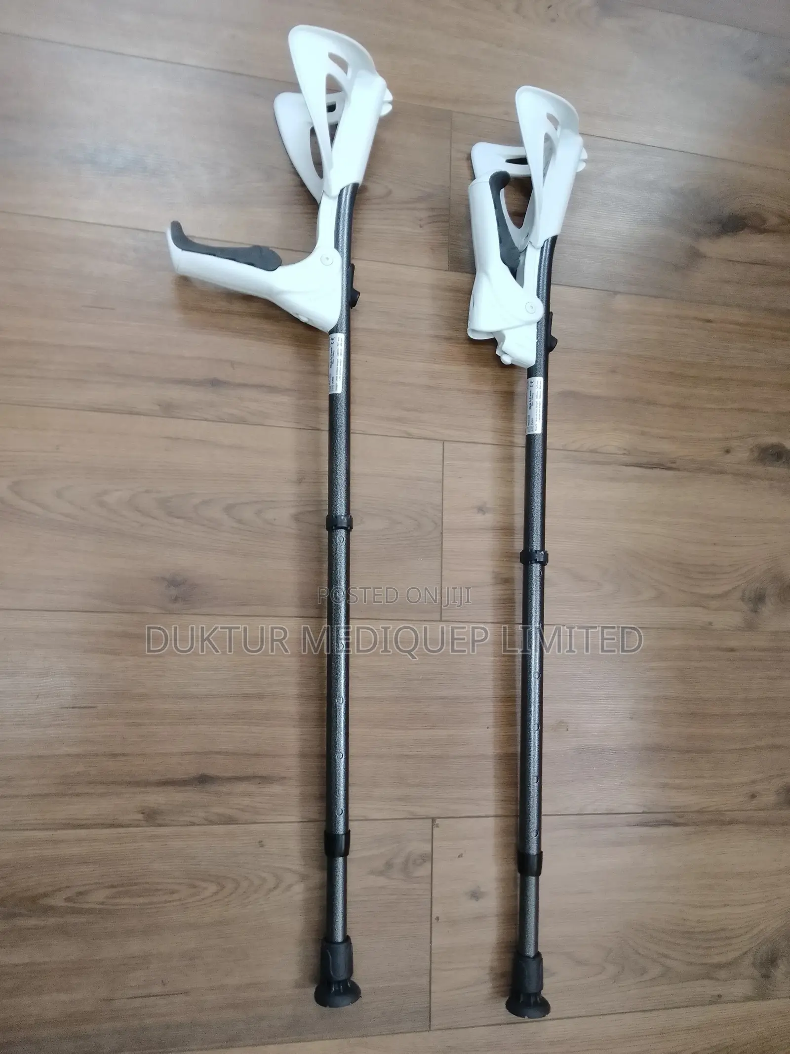 France-made Ergotech Elbow Crutches, 130kg Maximum Load 2pc