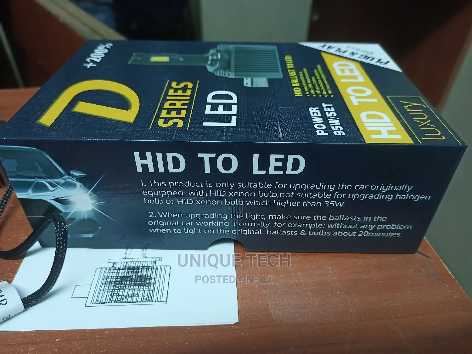 D Series Led Bulbs Hid to Led 95w D1s,D3s, D4s ,D2s,D2r,D4r