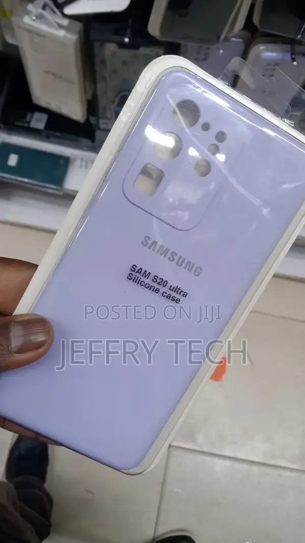 Soft Silicone Case Compatible With Samsung S20 Ultra Purple