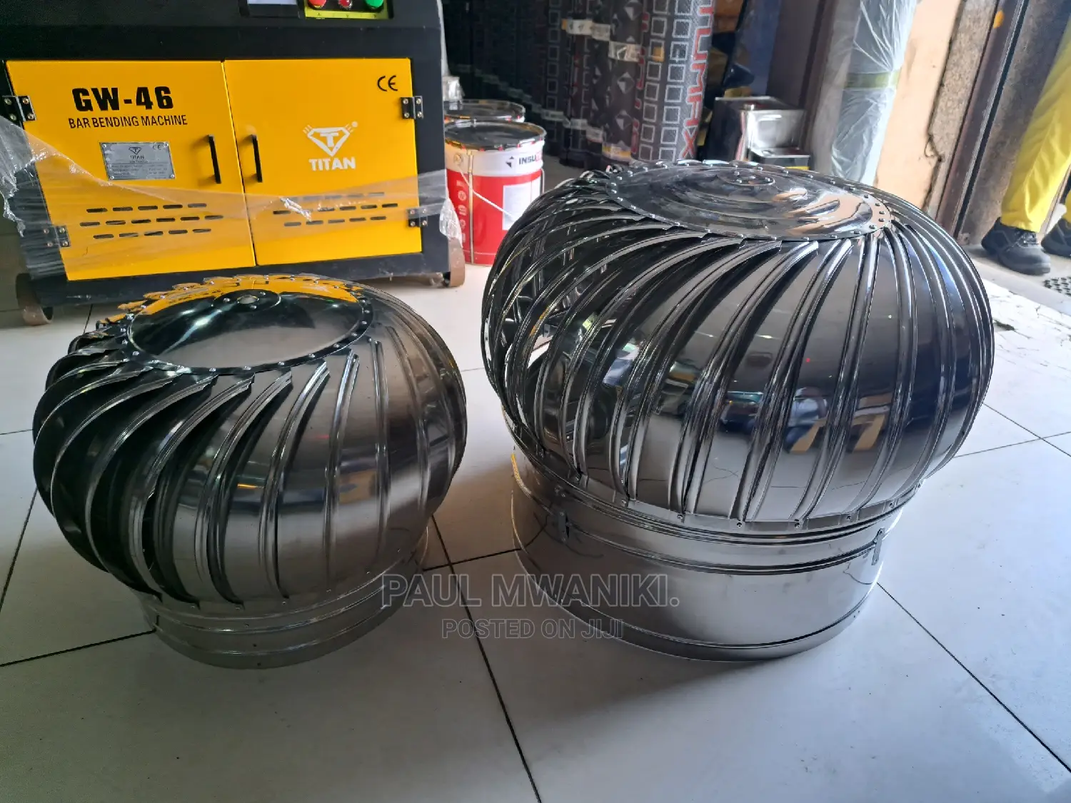Industrial Roof Ventilators. 600mm/500 Mm Diameter.
