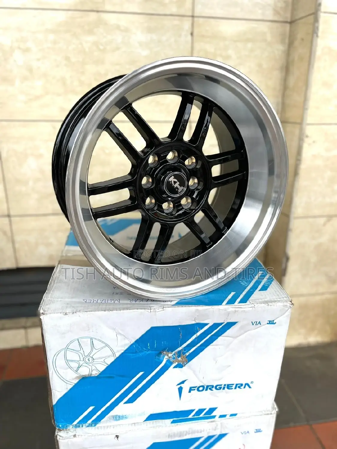 KH Black Silver 15 Inch Universal Rims Set