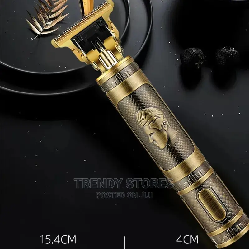 Vintage Rechargeable Metal Hair Clipper Gold