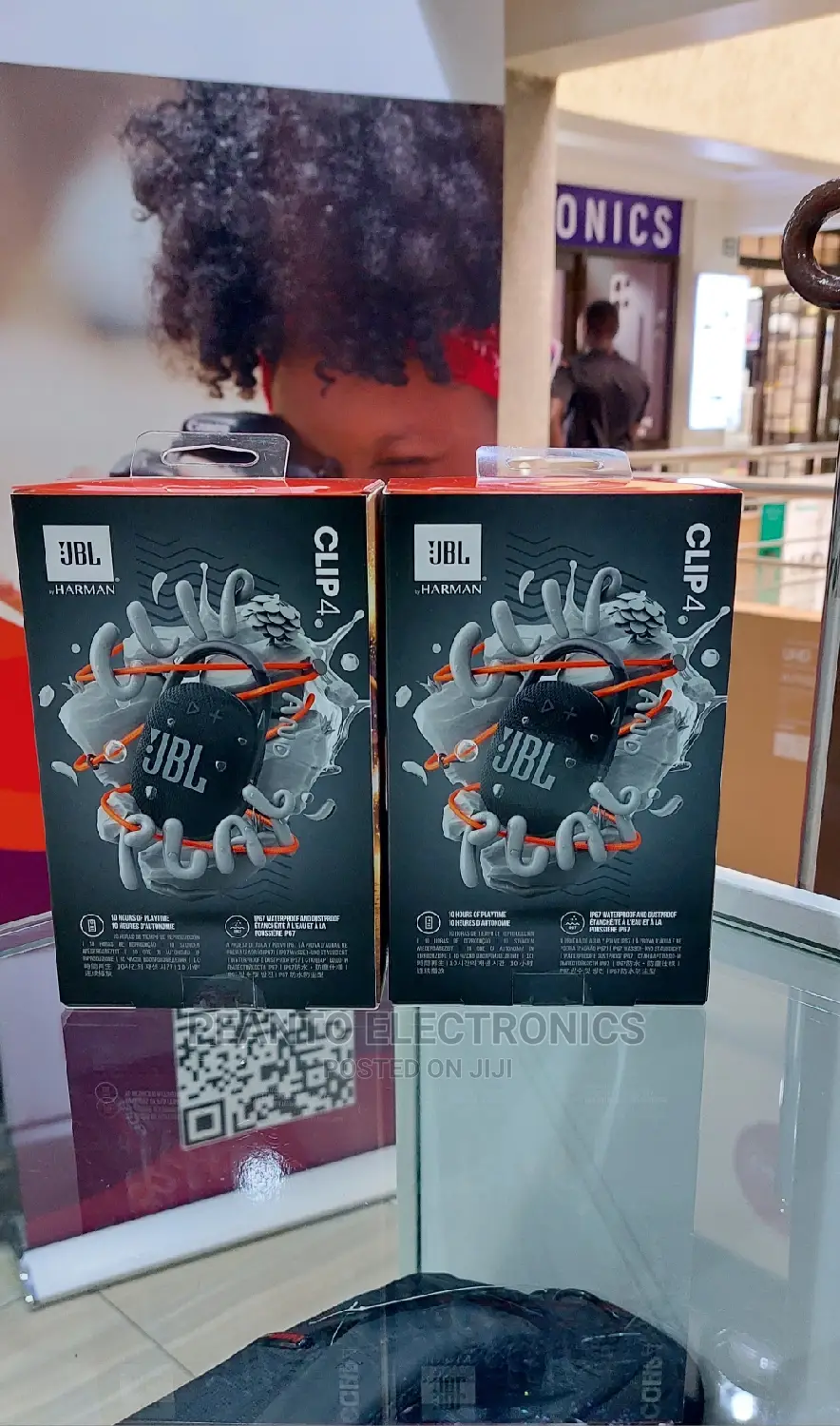 JBL Clip 4: Portable Speaker With Bluetooth.