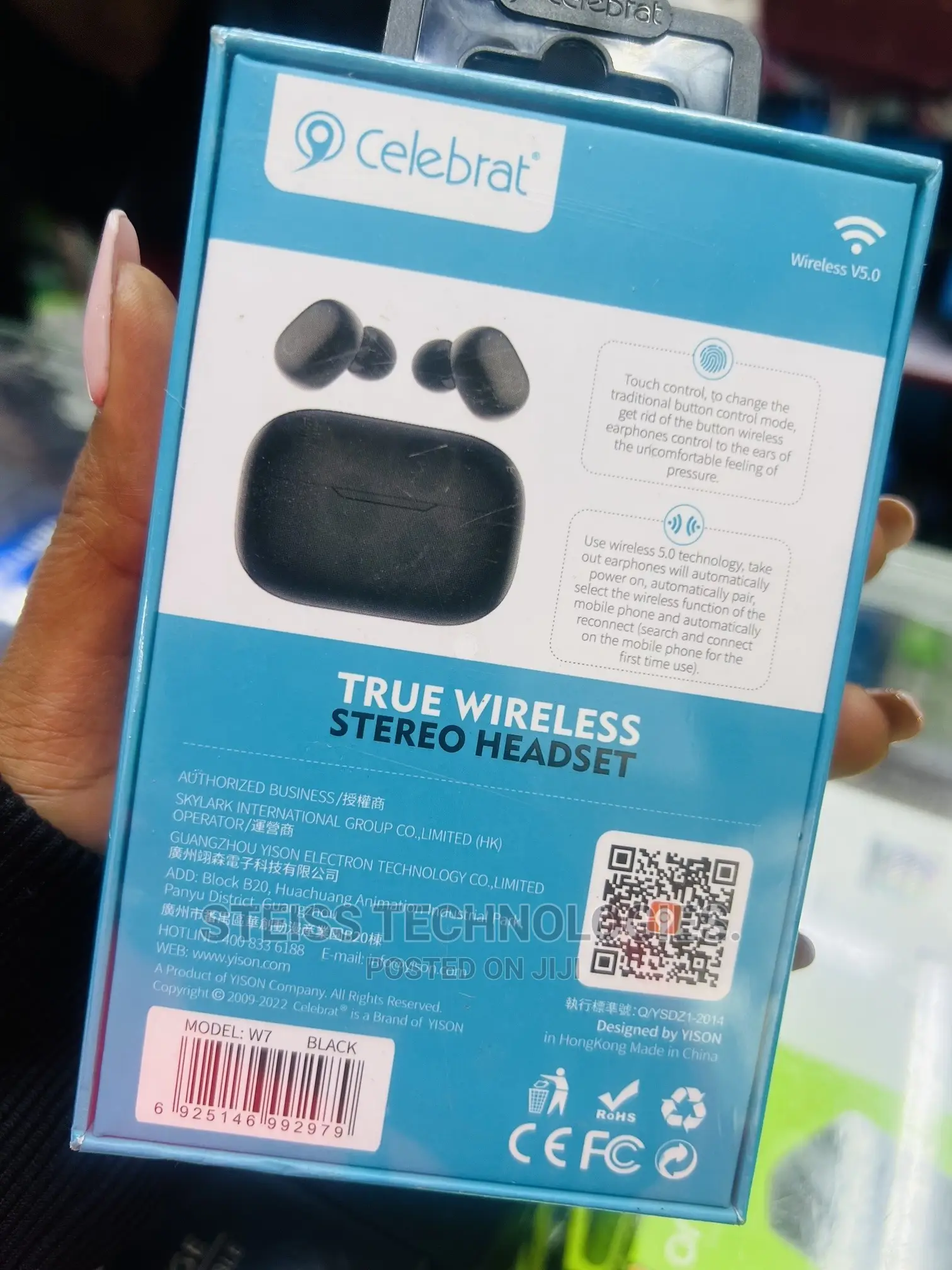 Celebrat TWS W7 Wireless Headset.