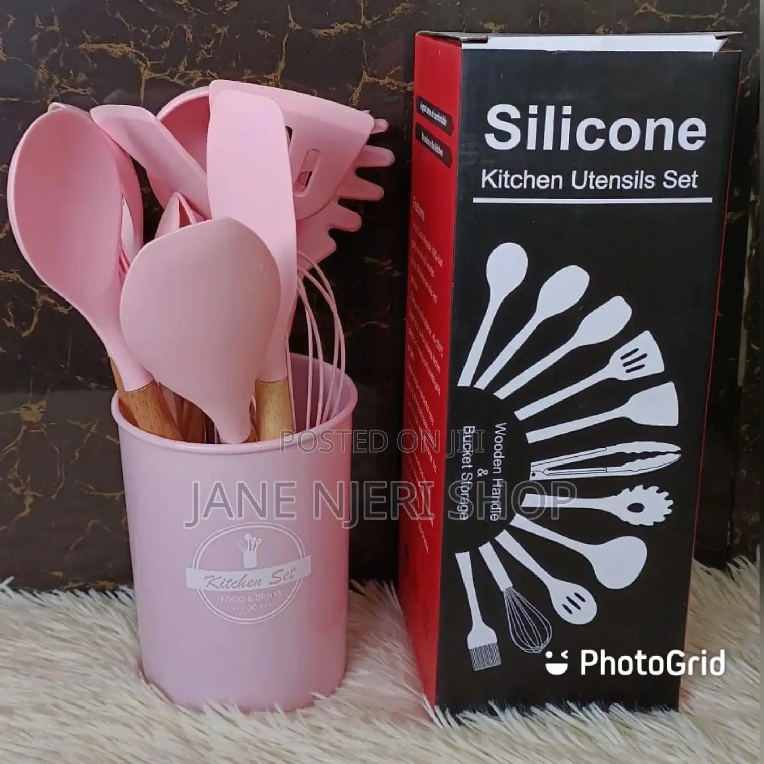 Pink 12 Silicon Spoons