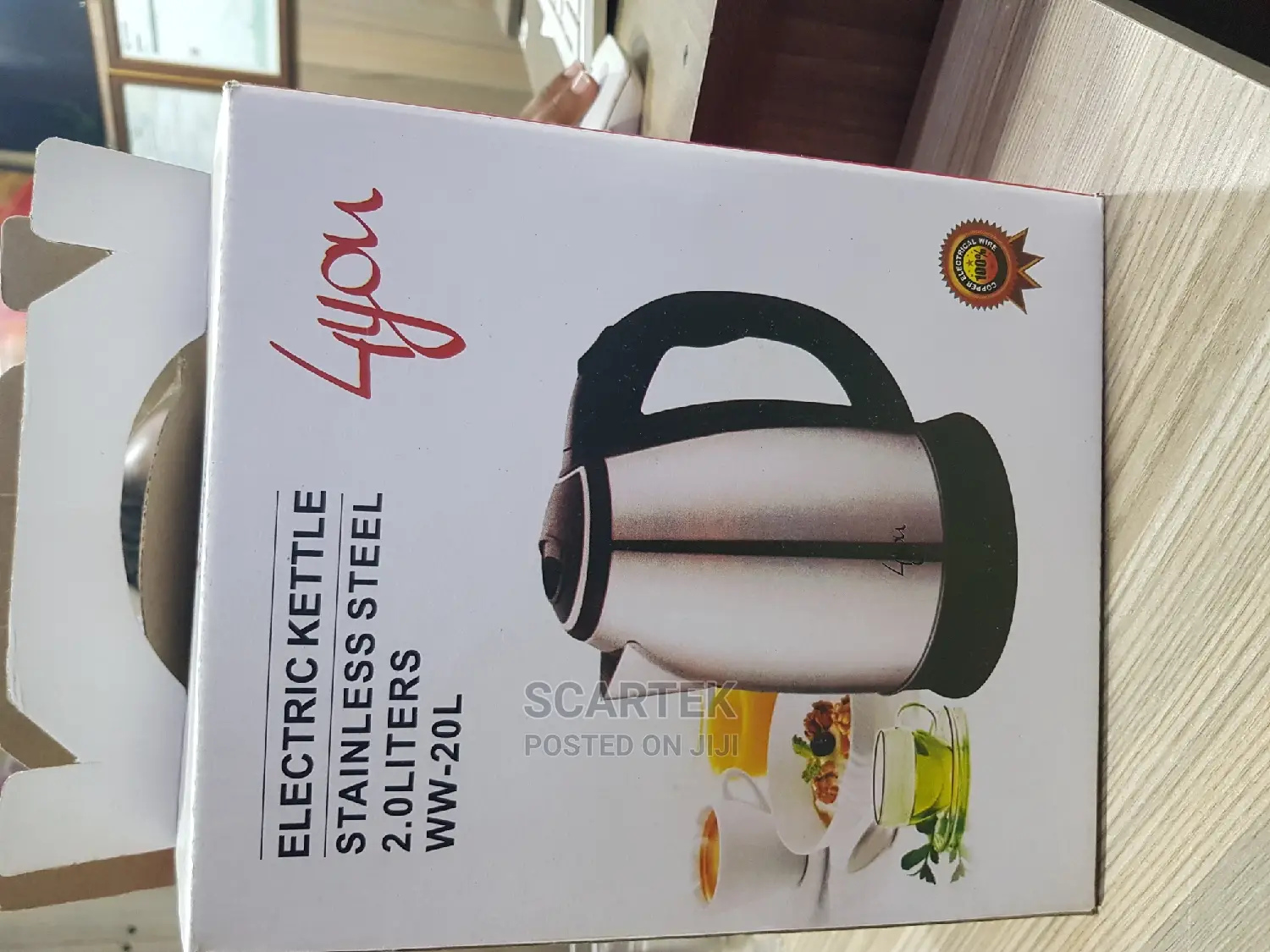 Electric Kettle Stainless Steel 2.0L