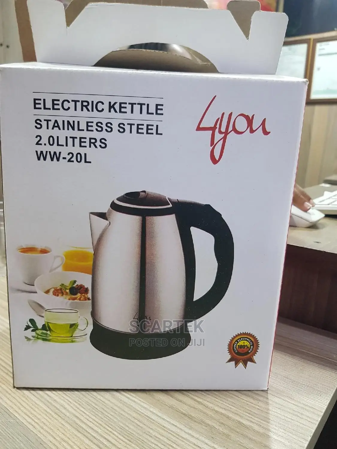 Electric Kettle Stainless Steel 2.0L