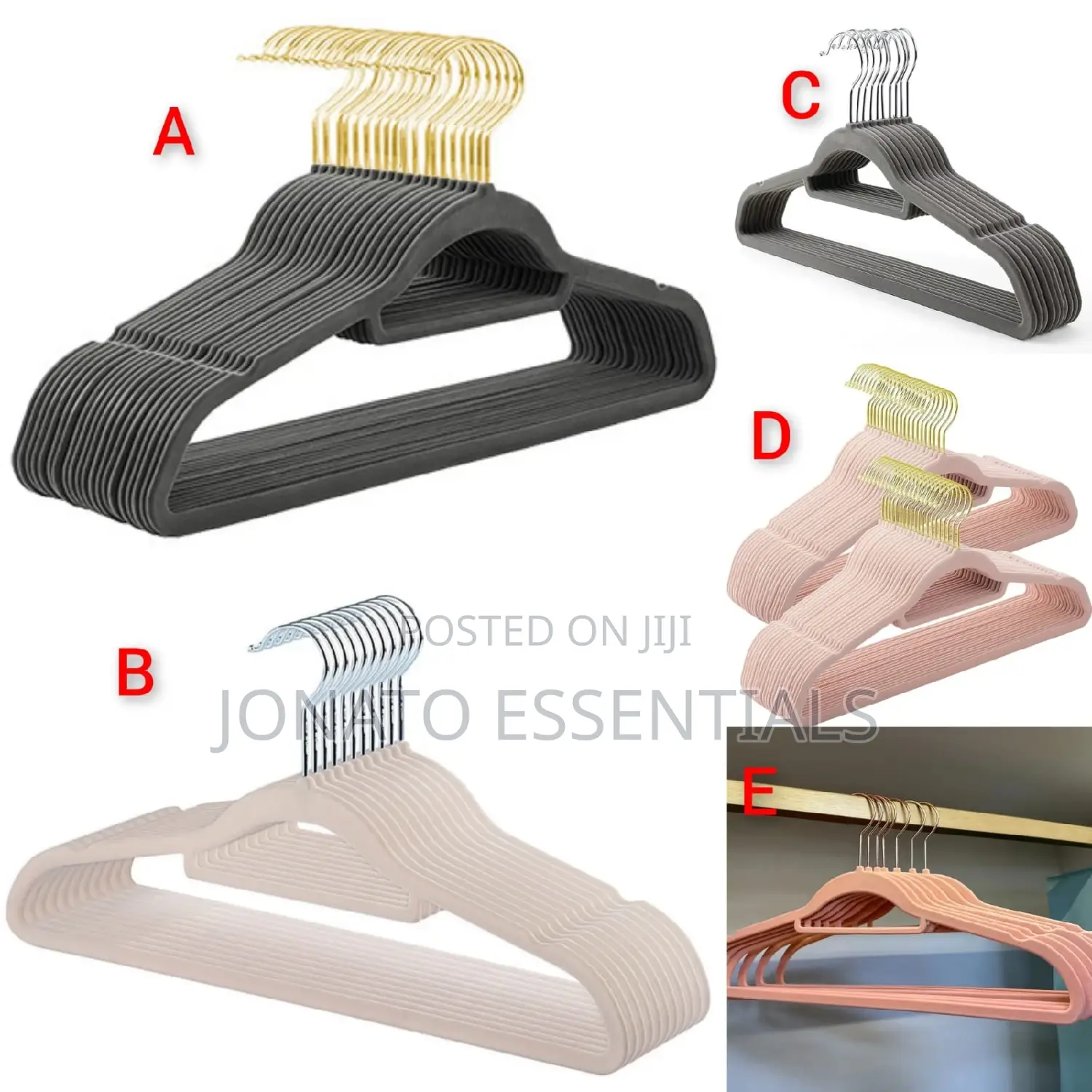10pc Non Slip Velvet Clothes Hangers