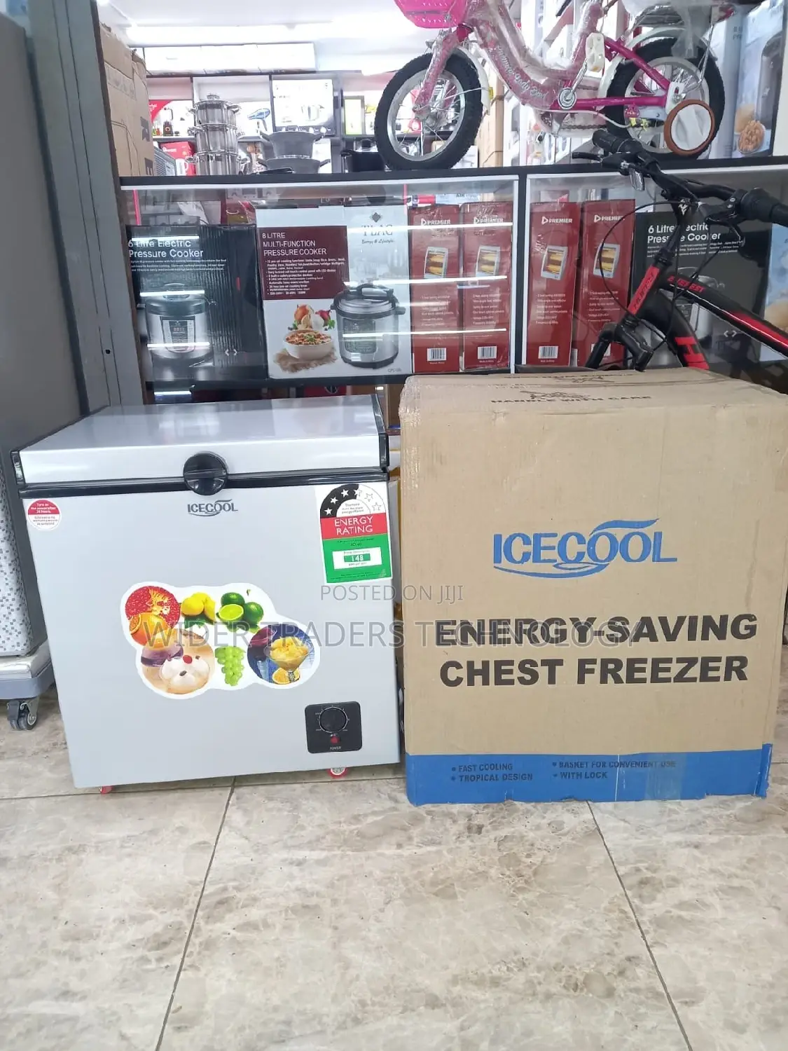 ICECOOL 60 Litres Large Capacity Chest Freezer+1 YEAR