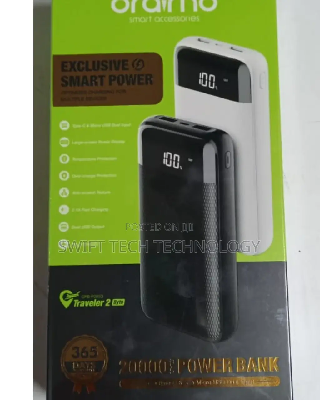 Power Bank Oraimo Power Bank 20,000 Amh ,Amh