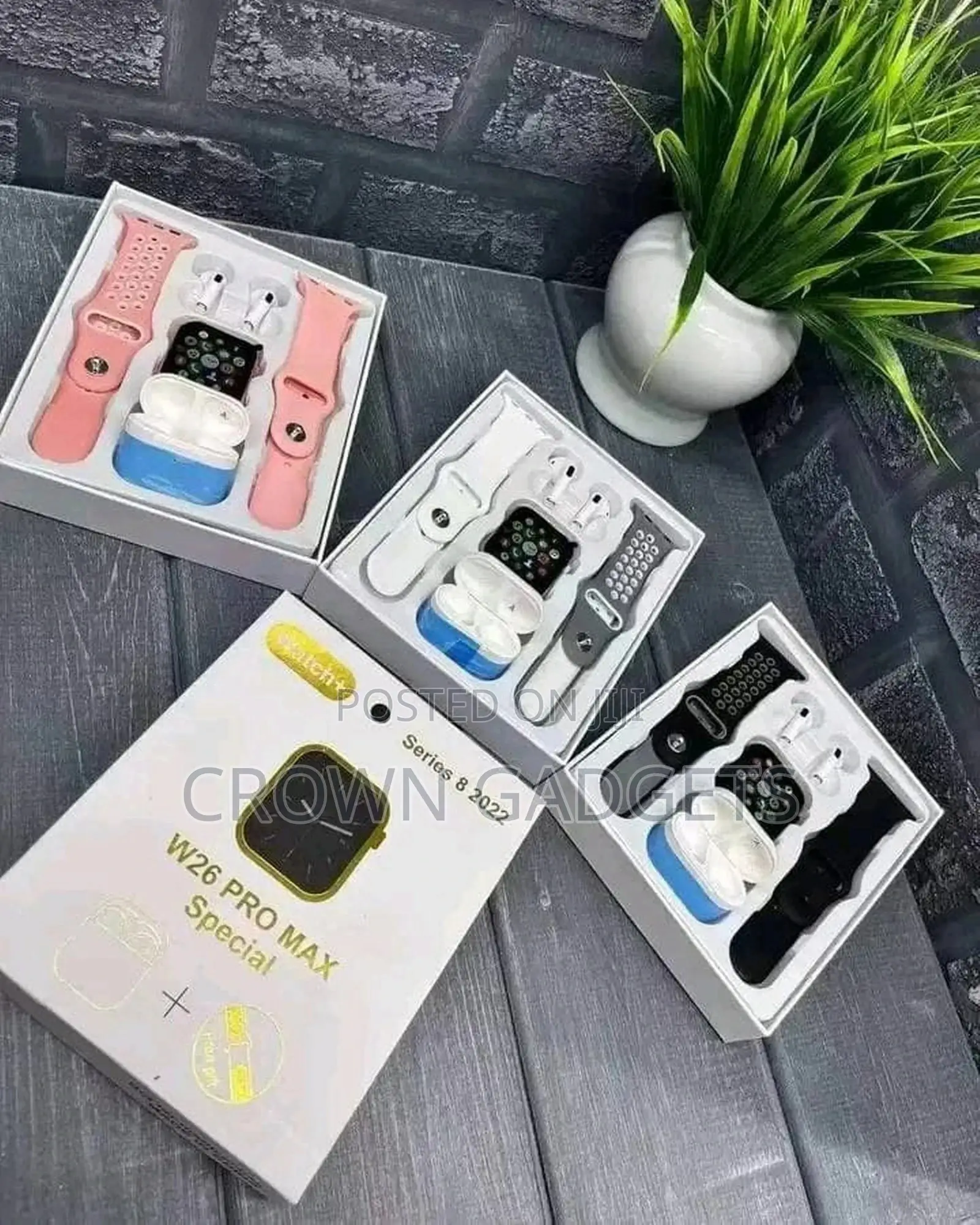 New Style Watch 8 Earphone Watch 2 in 1 TWS Headset W26
