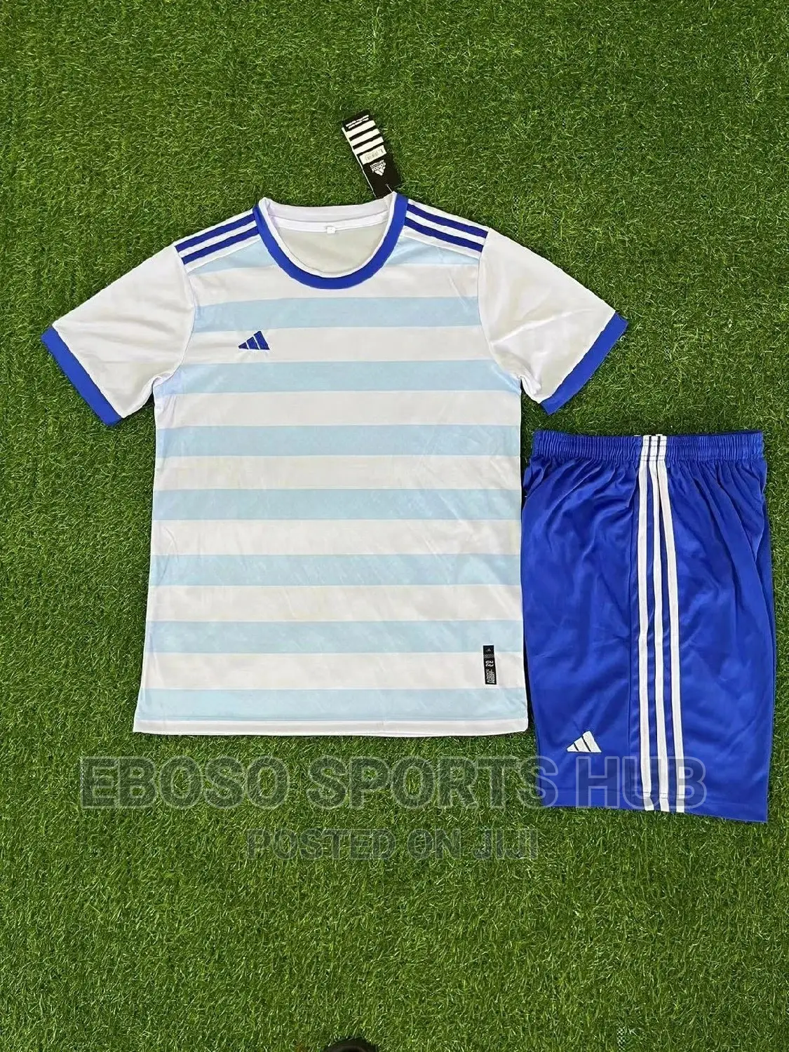 Blue Adidas Football Uniform