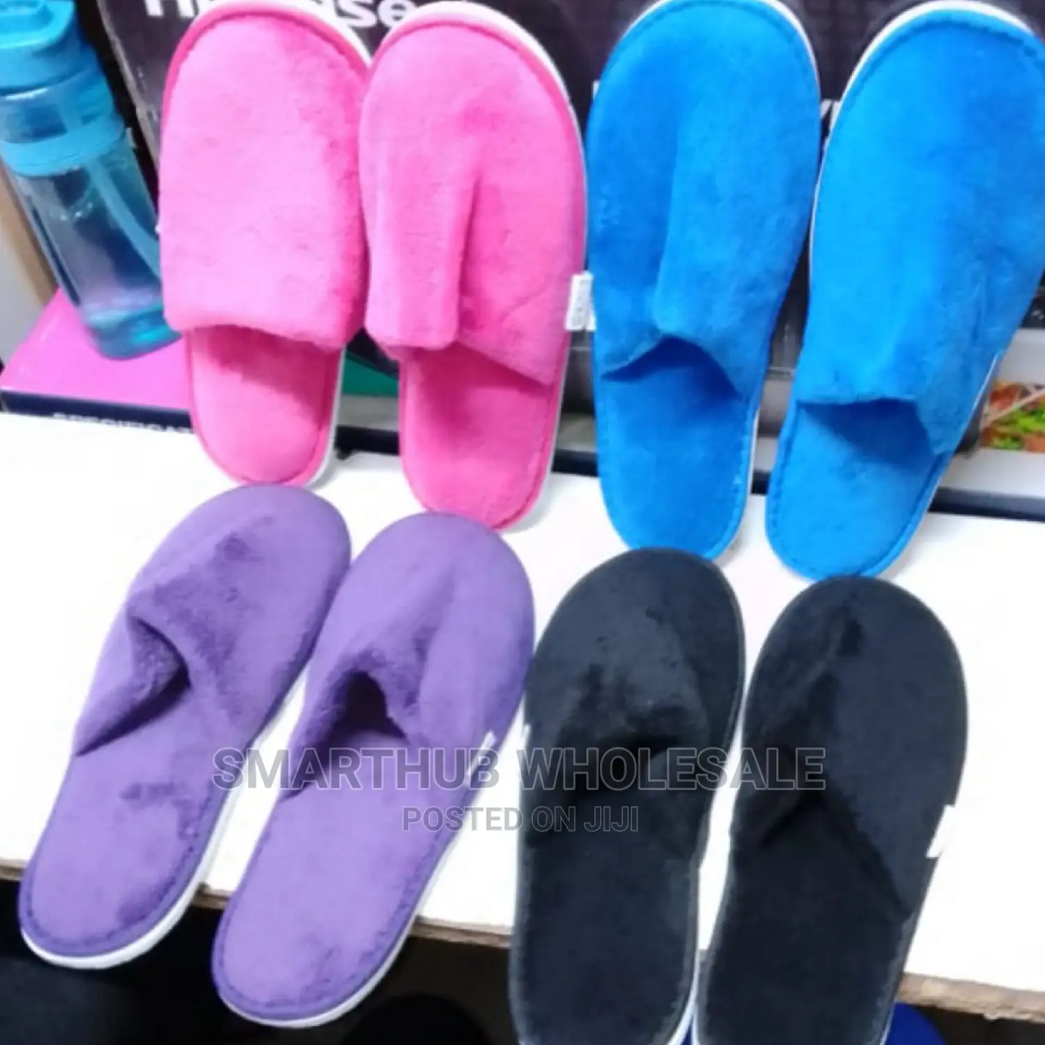 Indoor Slippers Pink,Black,Blue,