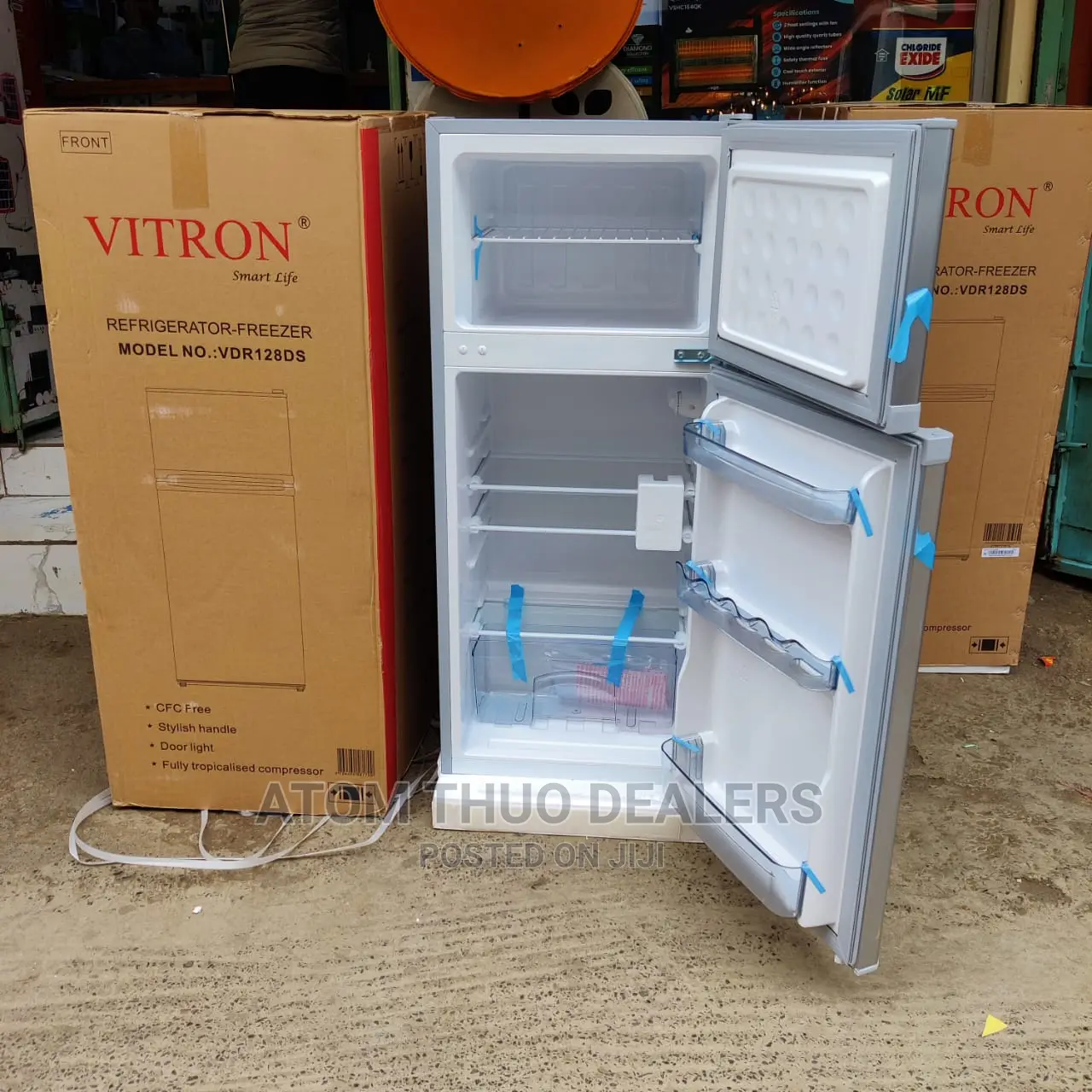 Vitron Double Door 125lt /128dt Fridge/ Refrigerator ,
