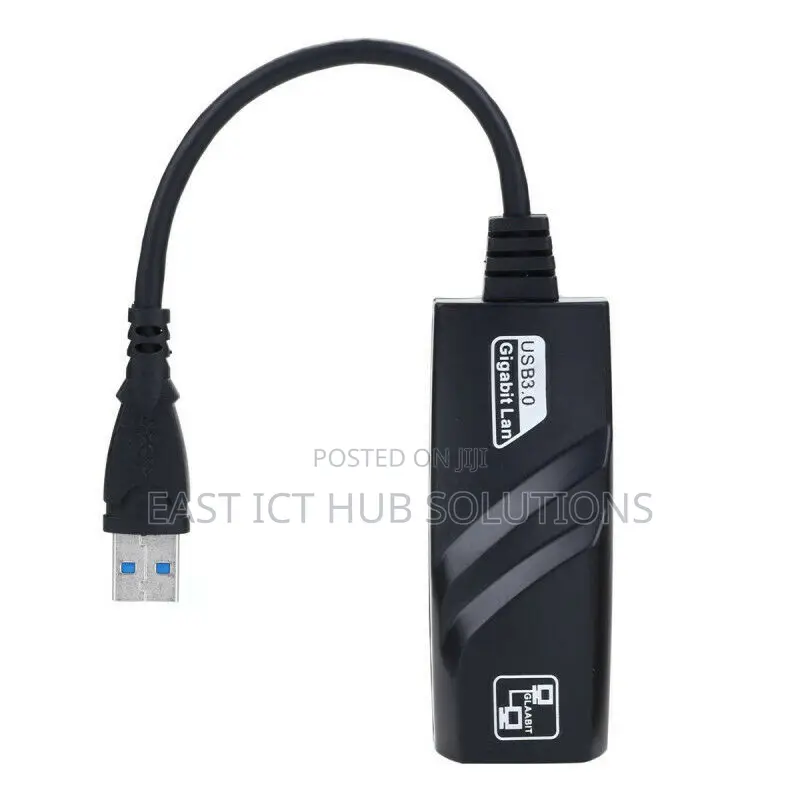 Uperspeed USB 3.0 To RJ45 Gigabit Ethernet Network Adapter In Black