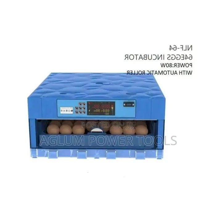 Egg Incubator 64 Eggs Uses Ac/Dc Power