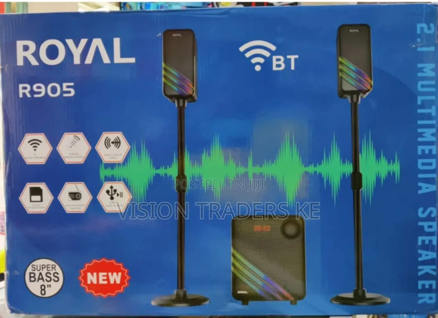 Royal R905 2.1ch Super Bass Multimedia Speaker