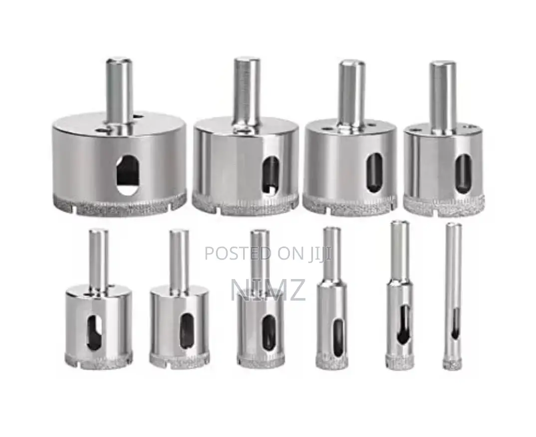 10 PCS SET Diamond Hole Saw Drill Bit Set 1/4" - 2" Inch