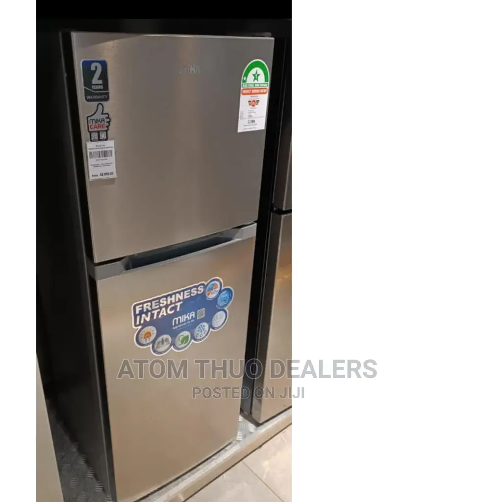 118 Litres Mika Double Door Fridge 