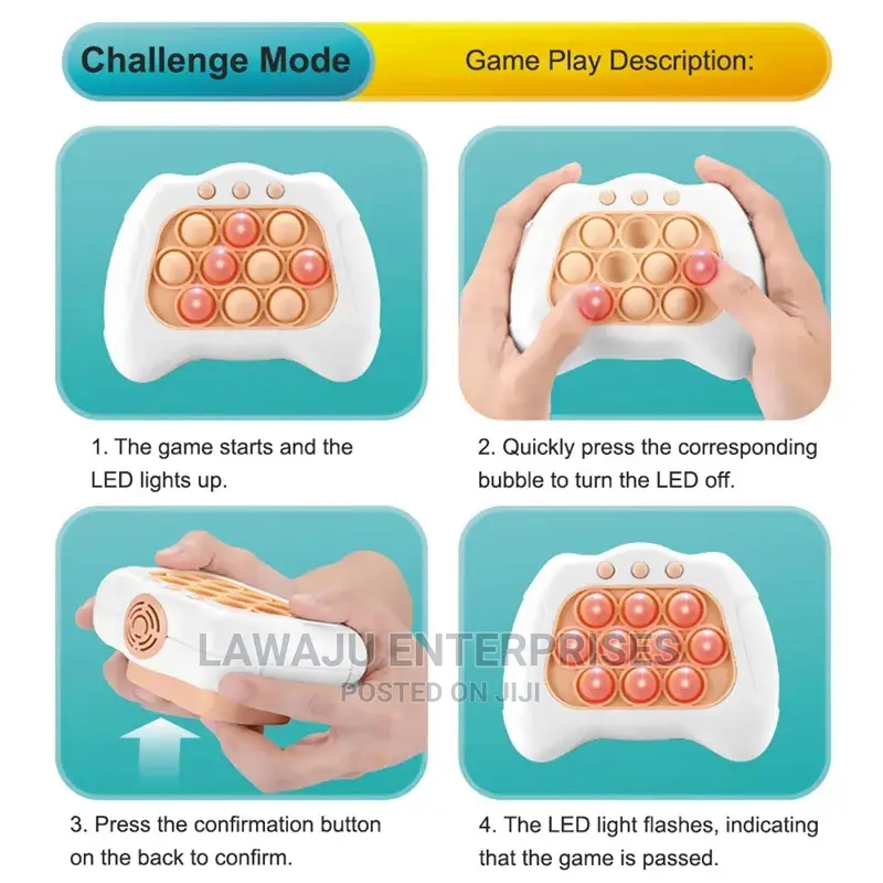 Quick Push Adult Pop It Game Console Series