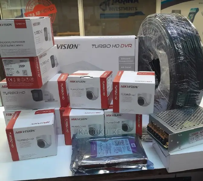 8 CCTV Camera System Package Kit-With 8 Cameras Hikvision