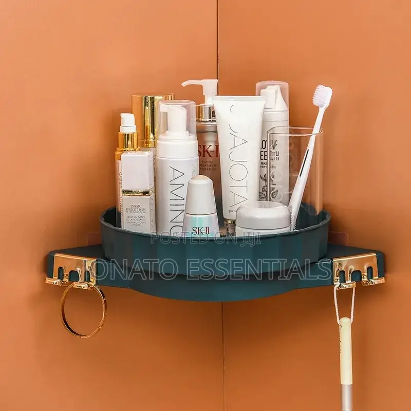 360° Rotating Corner Shelf, Bathroom Shelves