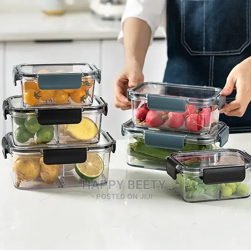 *Clear Acrylic Food Storage Containers(3pcs a Set)