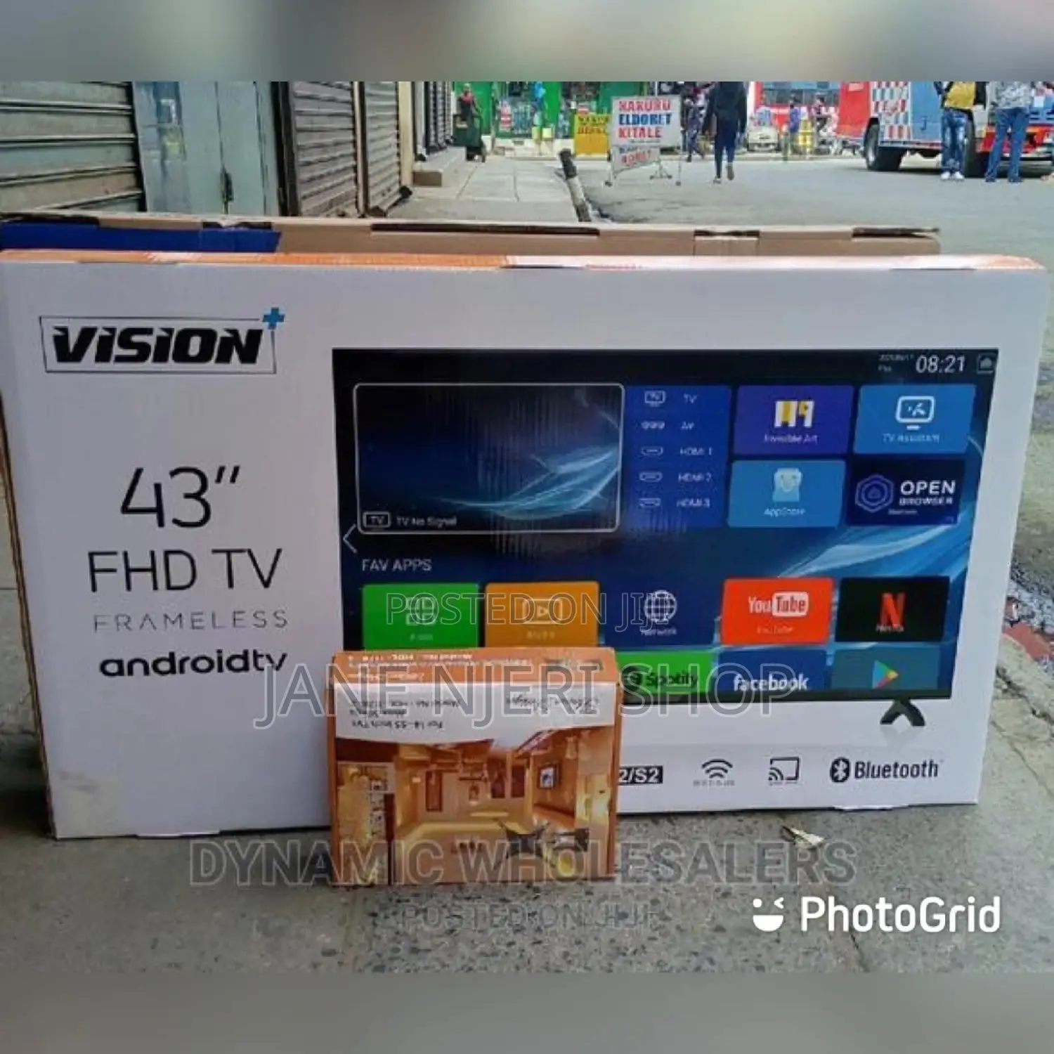 Flameless Vision 43 Inches Tv Android.