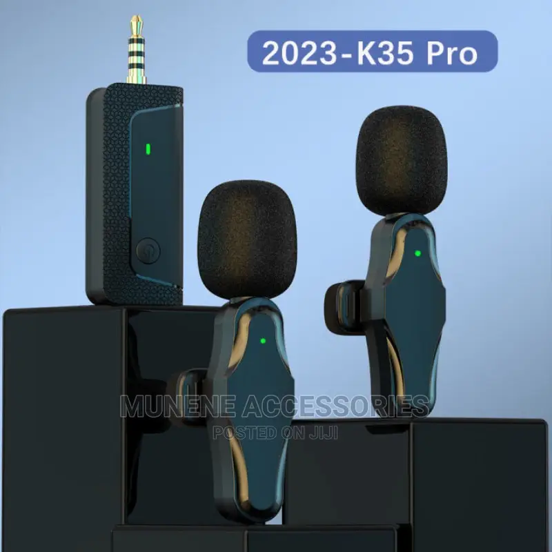 Dual Wireless Microphone 3.5mm Jack - Phones DSLR Camera