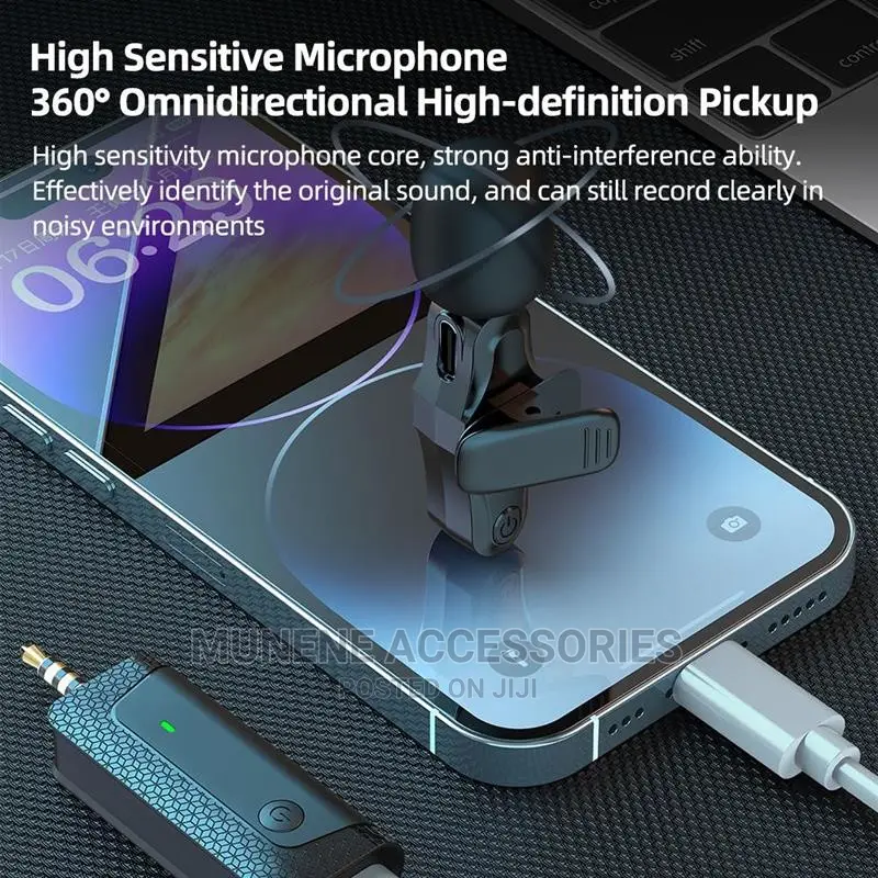 Dual Wireless Microphone 3.5mm Jack - Phones DSLR Camera