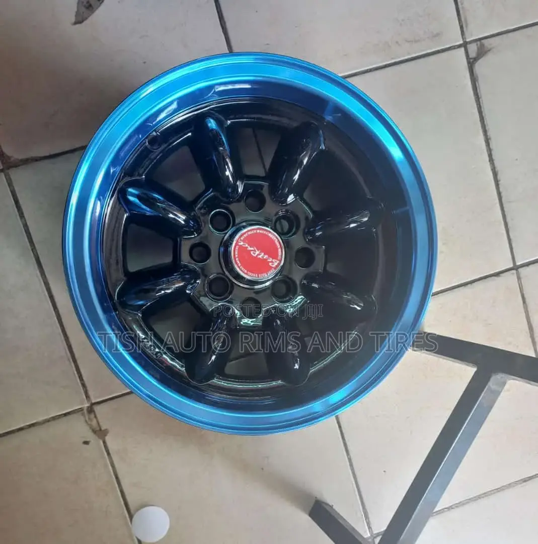 Black Blue Banana 13 Inch Rims Set