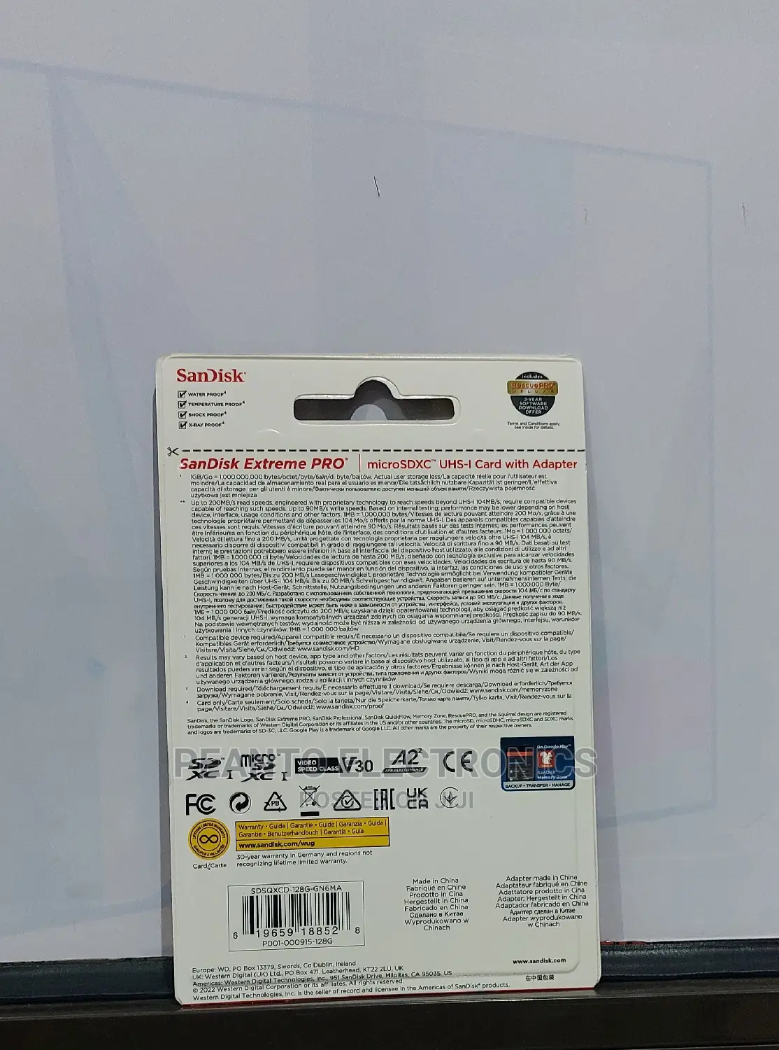 Sandisk 128gb Extreme Pro (200mb/S) Micro SDXC Card
