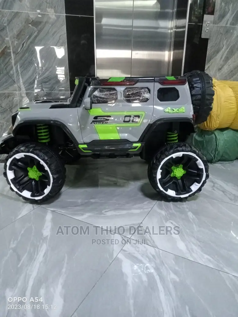 Kids 4×4 Monster Jeep Wrangler With Shock Absorbers